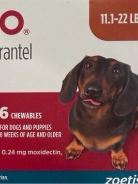 Flea & Tick Chewables for Dogs 11-22- 6 Count